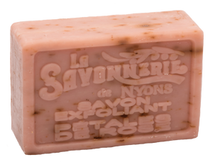 La Savonnerie de Nyons: Rose Petal Exfoliant Soap, 100g