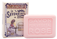 Load image into Gallery viewer, La Savonnerie de Nyons: &quot;Le Métro&quot; Rose Guest Soap, 25g
