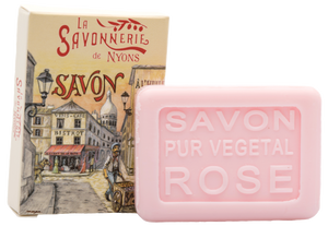 La Savonnerie de Nyons: "Montmartre" Rose Guest Soap, 25g