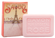Load image into Gallery viewer, La Savonnerie de Nyons: &quot;La Tour Eiffel&quot; Rose Guest Soap, 25g
