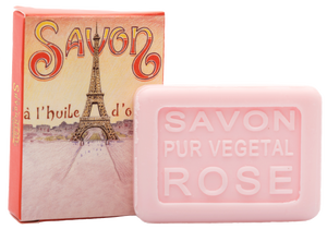 La Savonnerie de Nyons: "La Tour Eiffel" Rose Guest Soap, 25g