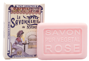 La Savonnerie de Nyons: "Le Métro" Rose Guest Soap, 25g